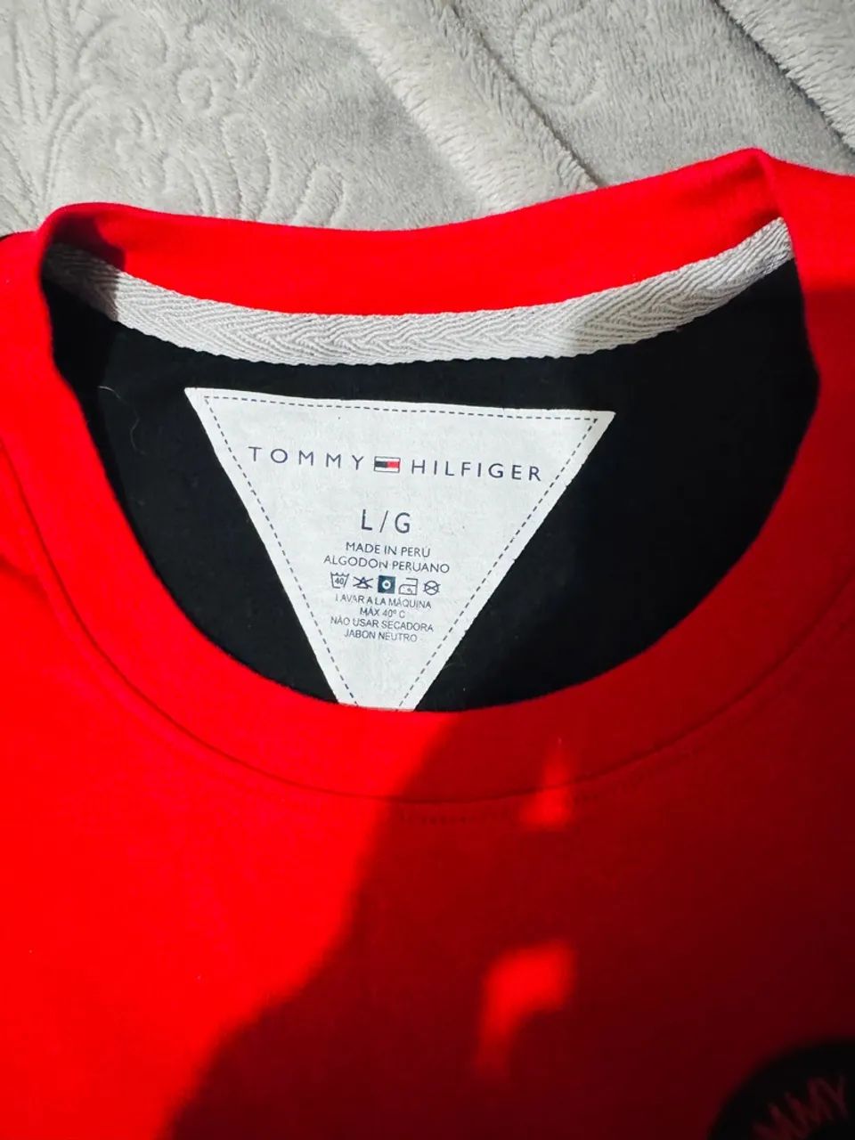 Camiseta Tommy Hilfiger Color Block - L - Foto 3