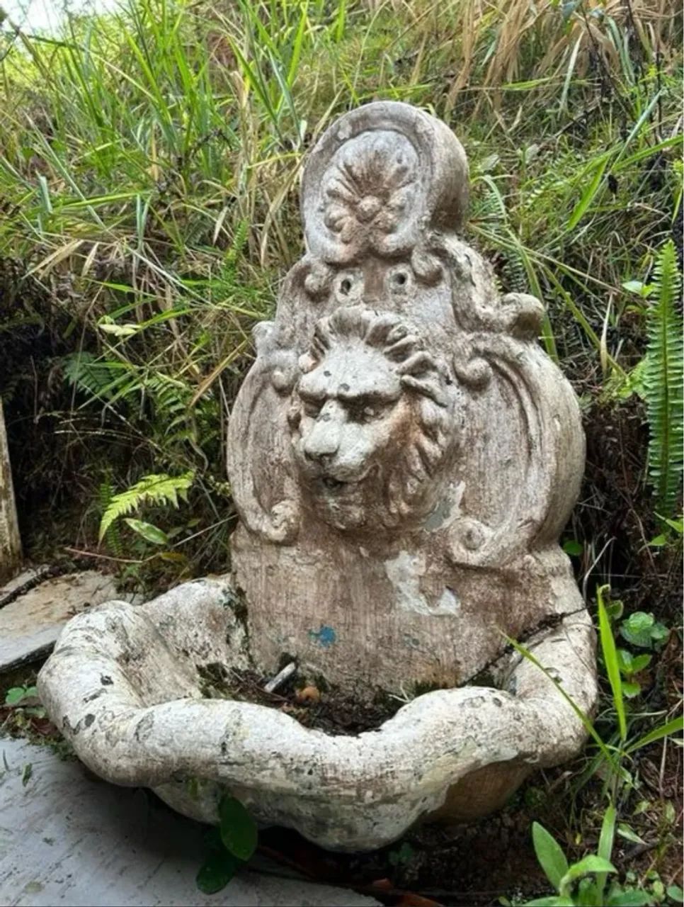 Grande fonte Cabeça de Leão em concreto - Foto 2