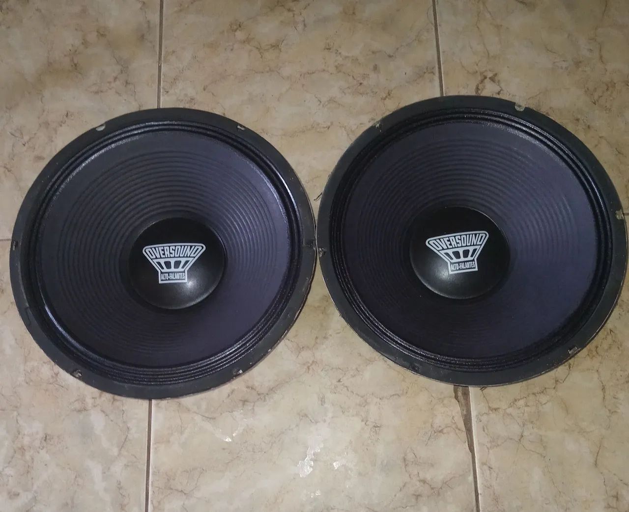 Par de alto falantes  Over Sound  15
