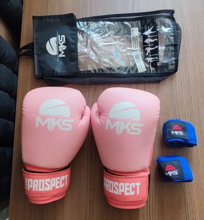 Luvas de Boxe MKS Prospect e Bandagem MKS