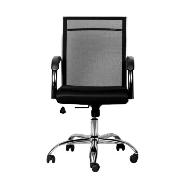 Cadeira Diretor Dubai Tela Mesh Cromada Ergonômica Giratória Super Confortável 31020