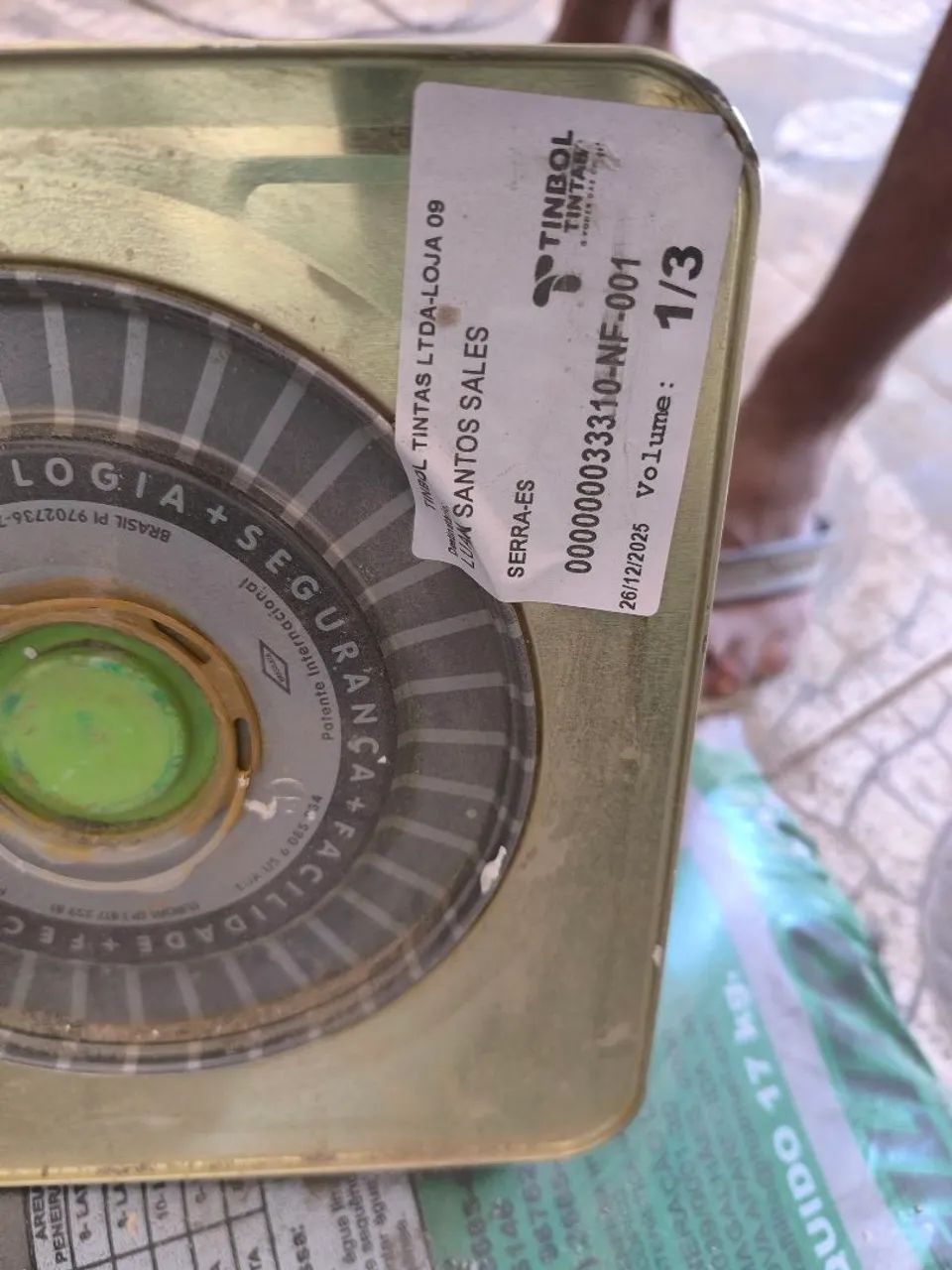 Tinta emborrachada Verde grilo