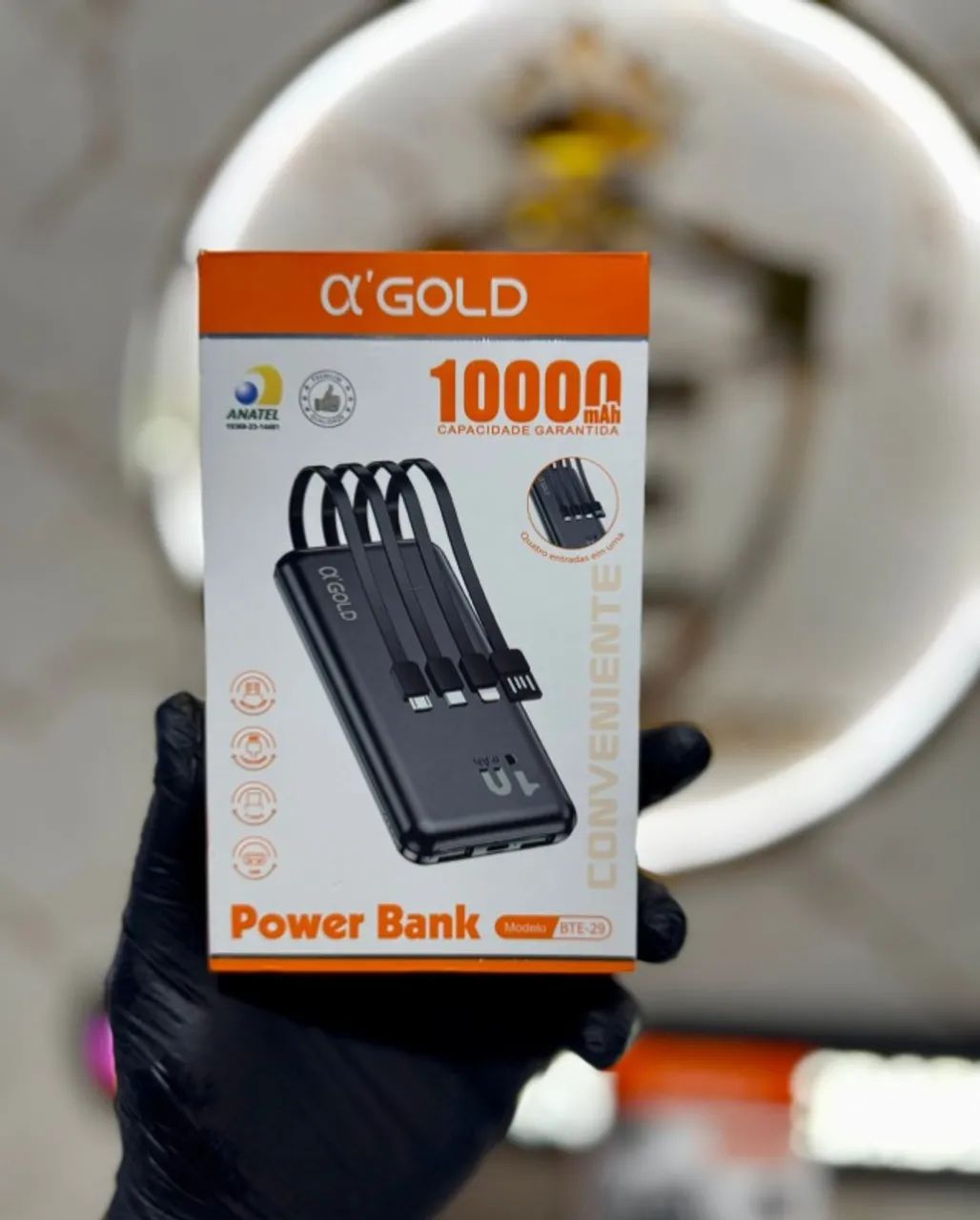 carregador portatil power bank 10.000mah - Foto 3