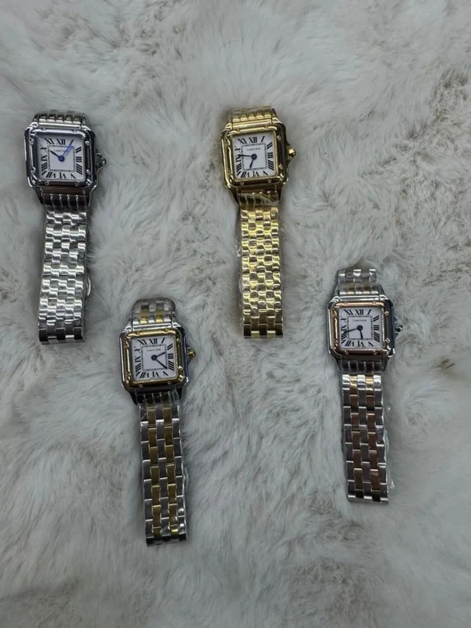 Relógio Estilo Cartier Panthère em Aço Inoxidável  - Foto 5