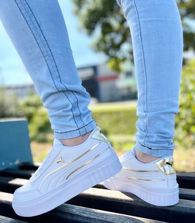 Tênis Puma Branco Feminino - Foto 3