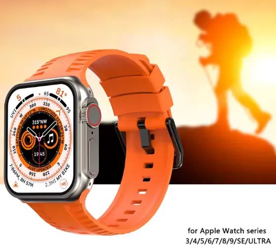 Pulseira de silicone pra Applewatch 44 a 49mm - Foto 3