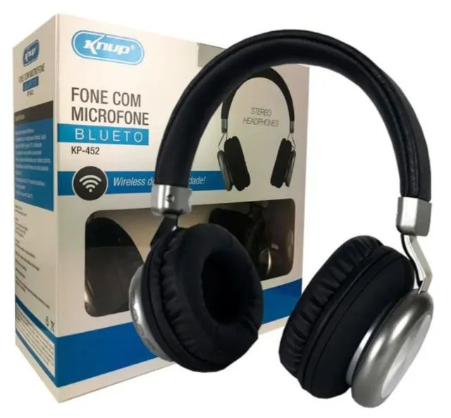 Fone de Ouvido Knup KP-452 com Microfone e Bluetooth, FM, MP3 - Foto 3