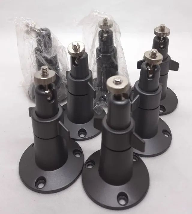 Oferta. Suporte para câmera ou CCTV rosca 1/4 360 graus ajustável (4 peças) - Foto 2