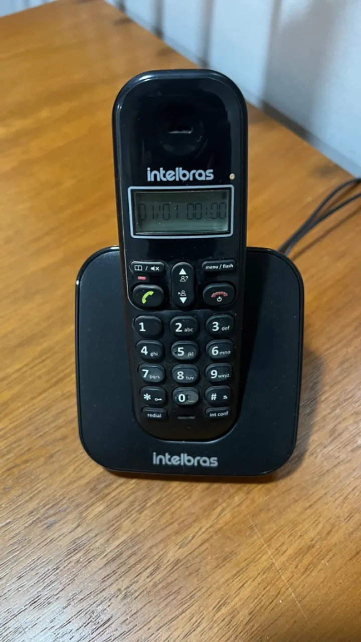 Telefone Digital Sem Fio Preto Intelbras