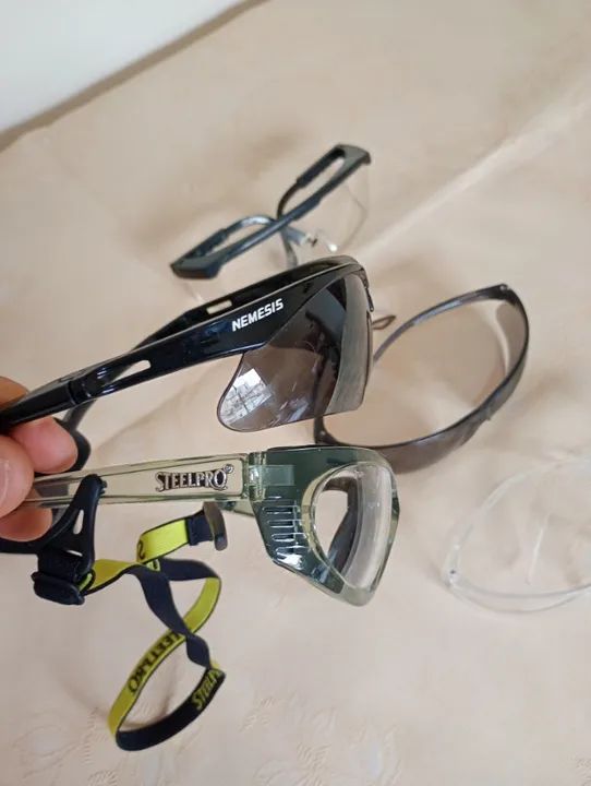 kit com 5 óculos proteção EPI - nemesis, stellpro e chillibeans - Foto 2