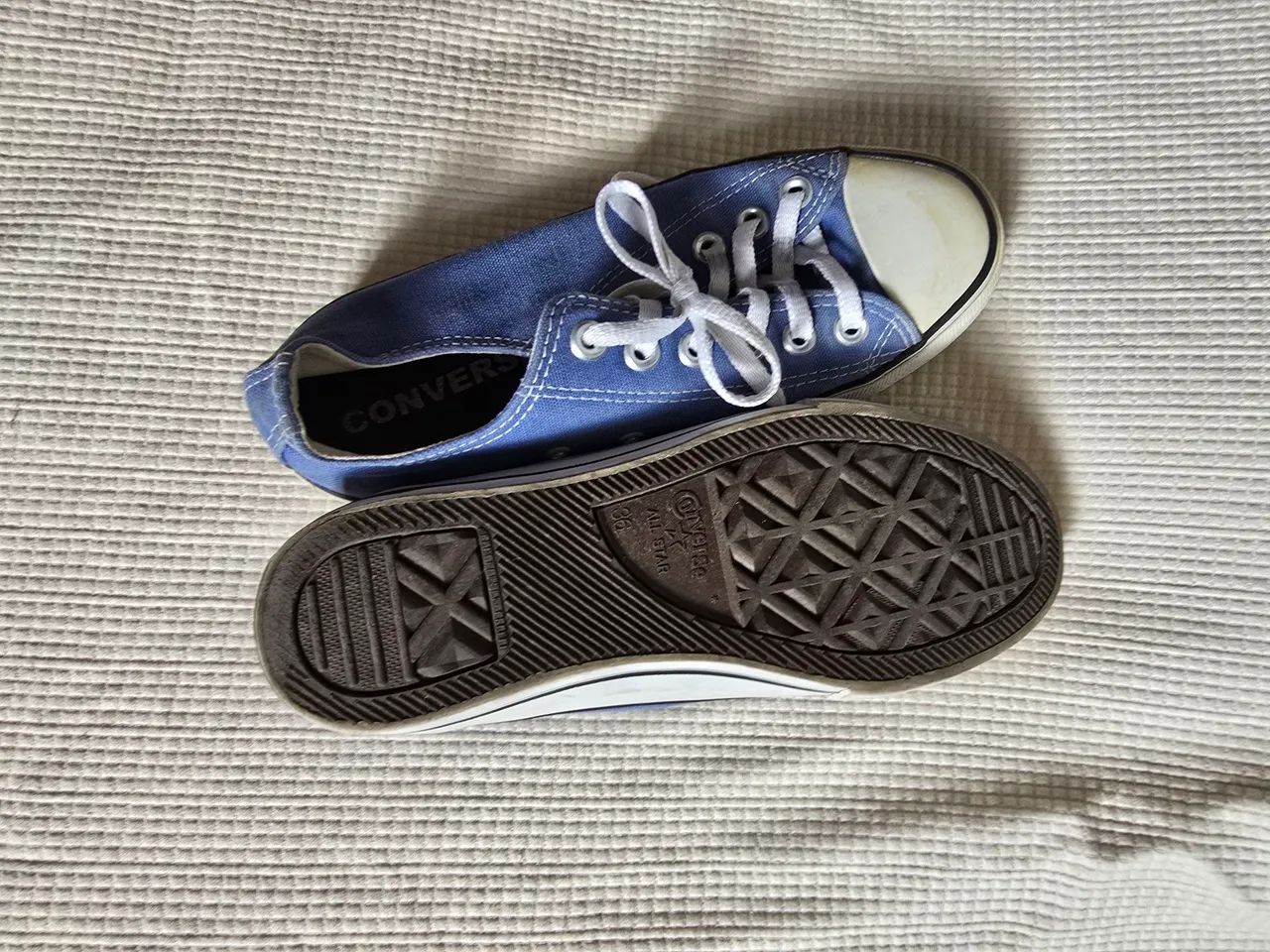 Tênis Converse Azul 36BR - Foto 5