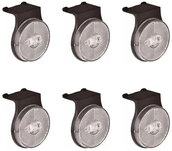 Lanterna lateral 66 mm para caminhões