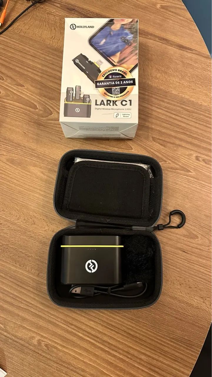 Microfone Sem Fio Hollyland Lark C1 - SemiNovo vendo ou troco por M2 - Foto 3