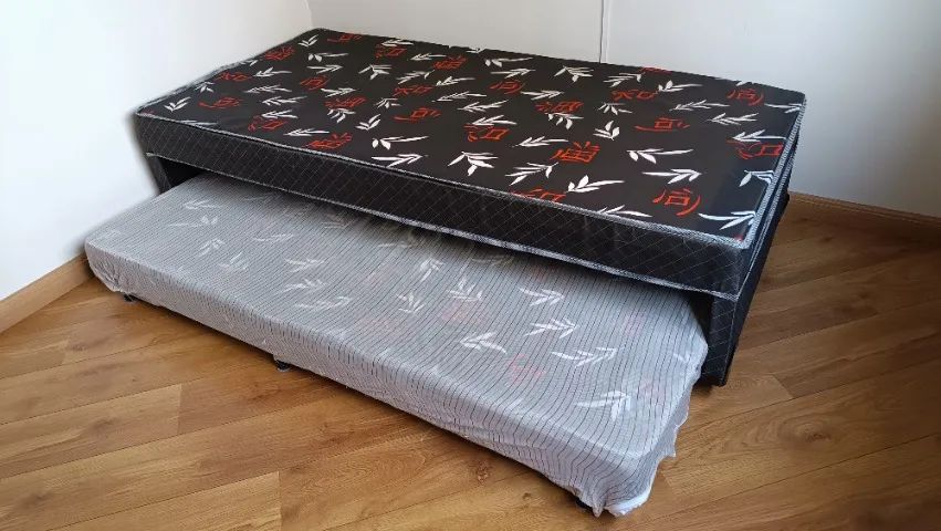 Cama Box Conjugada Solteiro Com Auxiliar