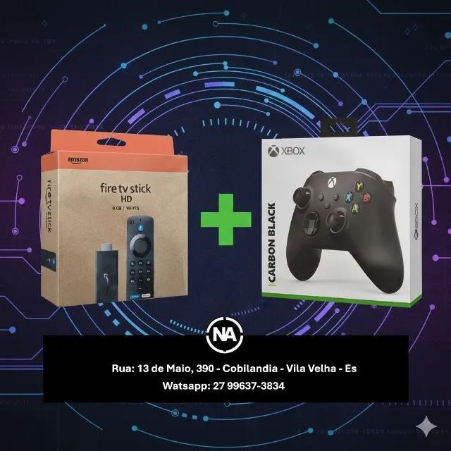 Fire Tv Stick Hd 8Gb Wi-fi 5 Original + Controle Xbox - Loja Natan Informática