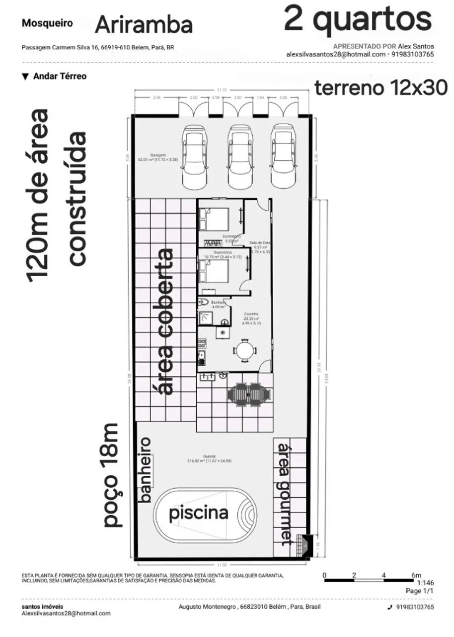 Casa Mosqueiro no Ariramba Passagem Carmem Silva, 2 quartos 200  - Foto 2