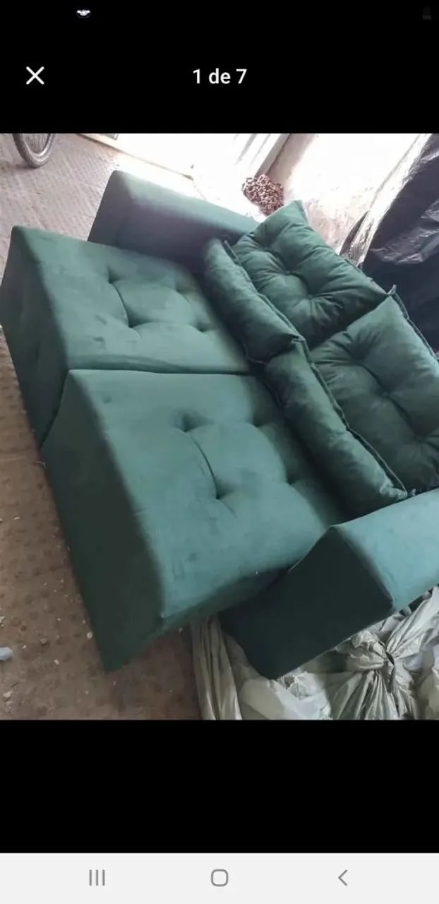 Sofá retrátil 1,80cm de fábrica  - Foto 2