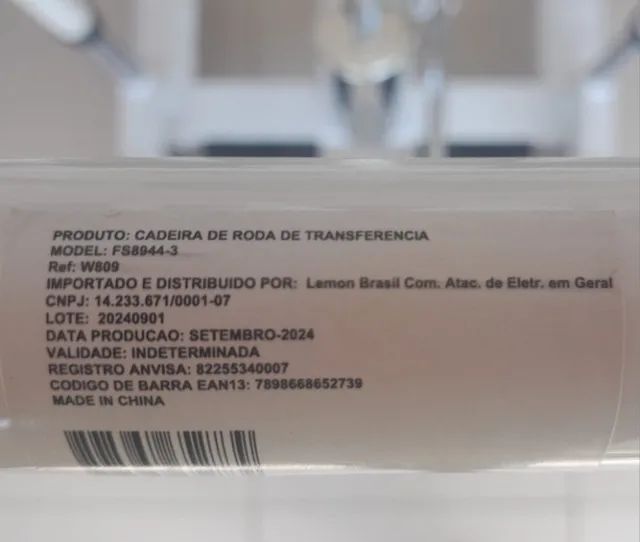 Vendo cadeira de roda de transferência modelo FS8944-3 W 809 - Foto 3