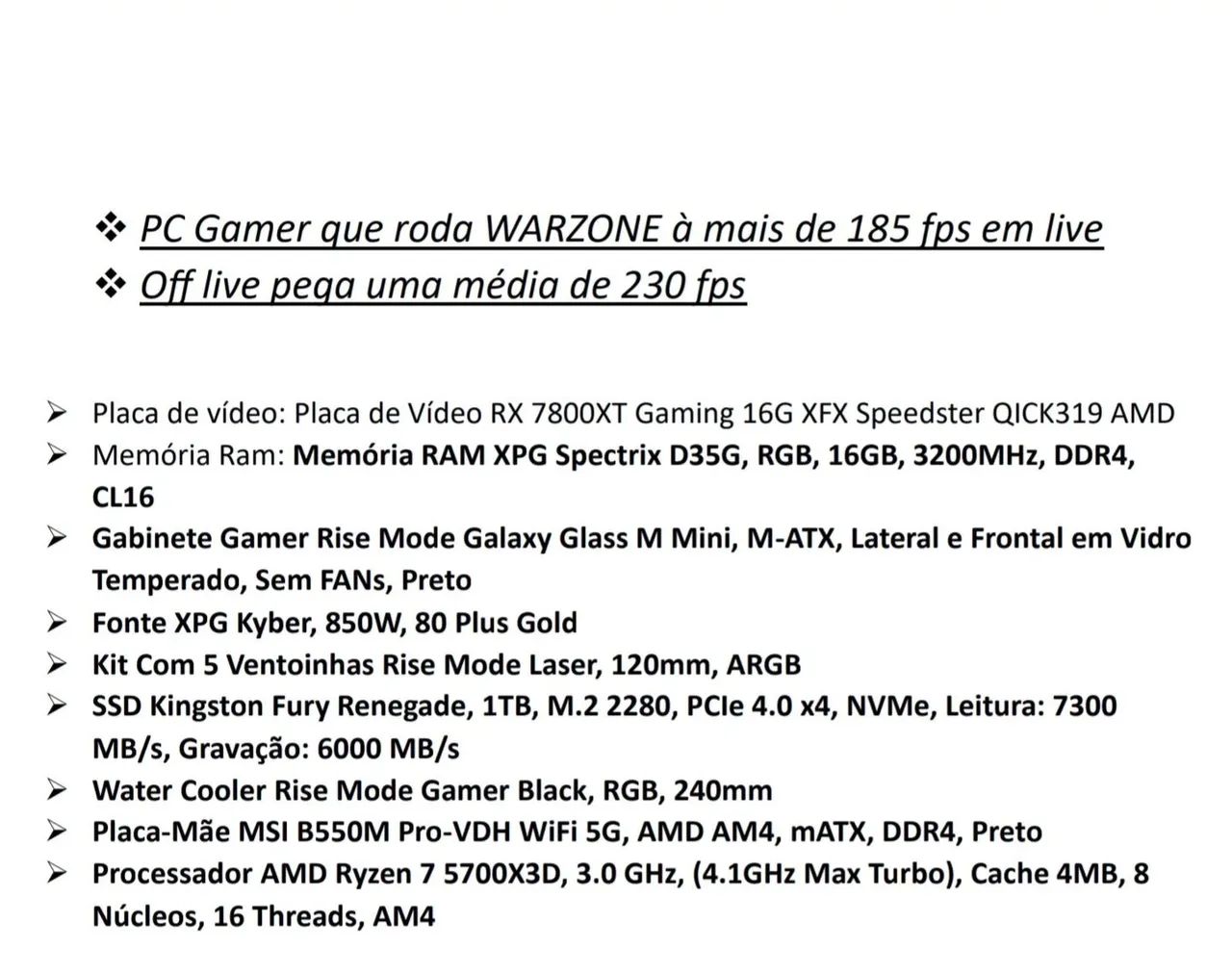 CPU NA GARANTIA/nota fiscal CONFIG na foto ao lado - Foto 2