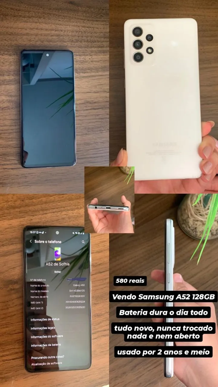 Vendo Samsung A52 128GB
