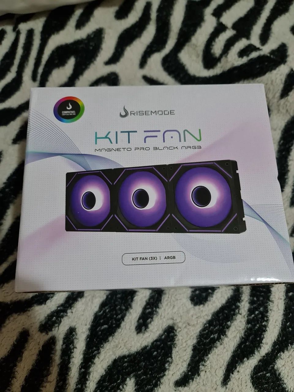 Kit 3 Fans Risemode Magneto Pro ARGB