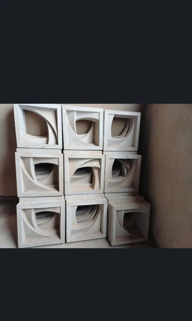 Vendo 37 cobogós cimentícios 3D. <br>Peças com excelente acabamento e tamanho - Foto 2