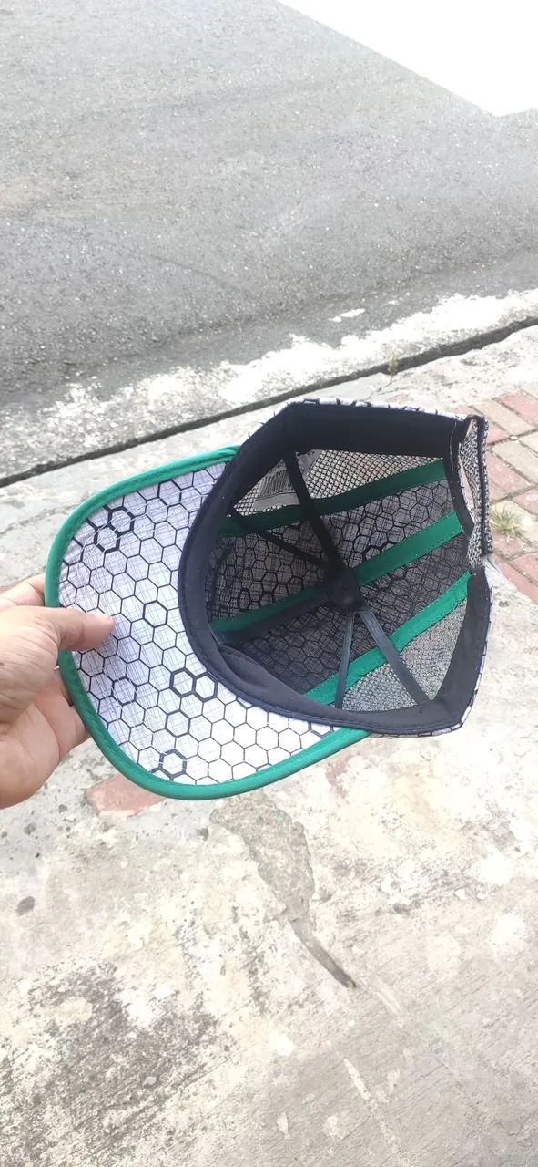 Boné do Jacaré, crocodilo Aba curva, telinha na lateral e fecho regulável de velcro  - Foto 4