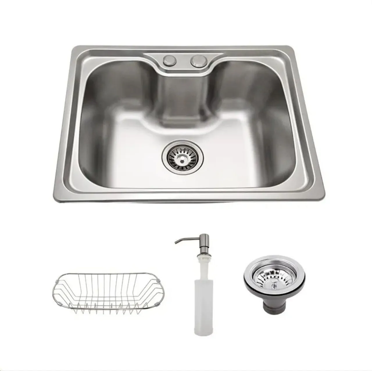 Cuba NOVA de Pia de Aço Inox Completa 50 X 40