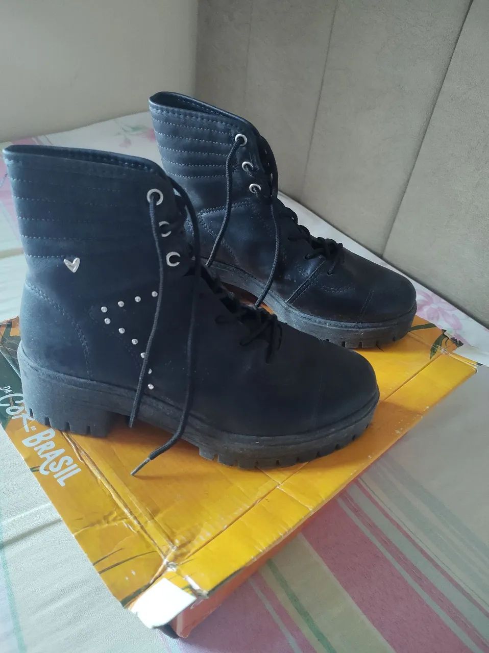 Botas Coturno Femininas - Black