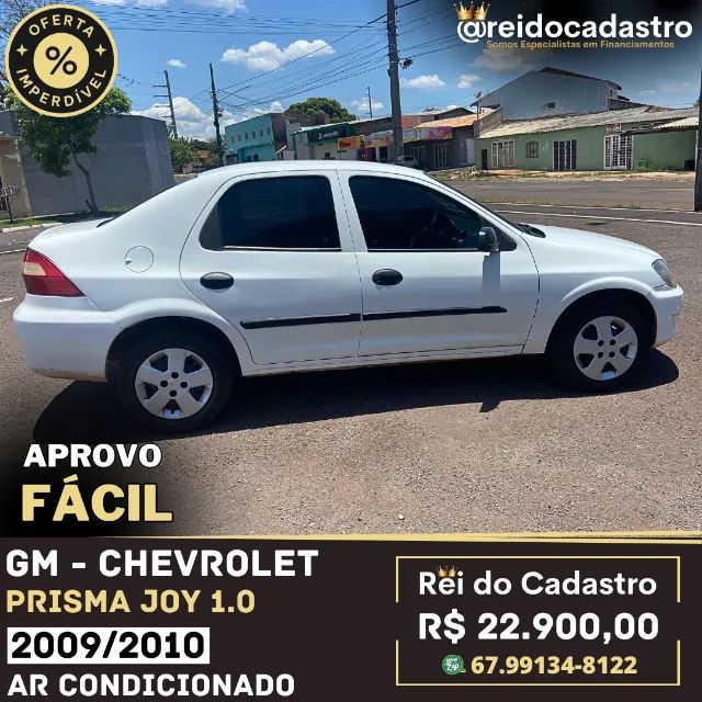 Prisma Joy 1.0 2009/2010 - Ar Cond.- R$ 22.900,00 - Ent. 3.000,00 +48X - Aprovo Fácil- Rei - Foto 2