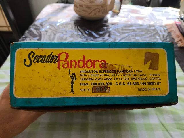 Secador Pandora década de 1970 na caixa original funcionando - Foto 5