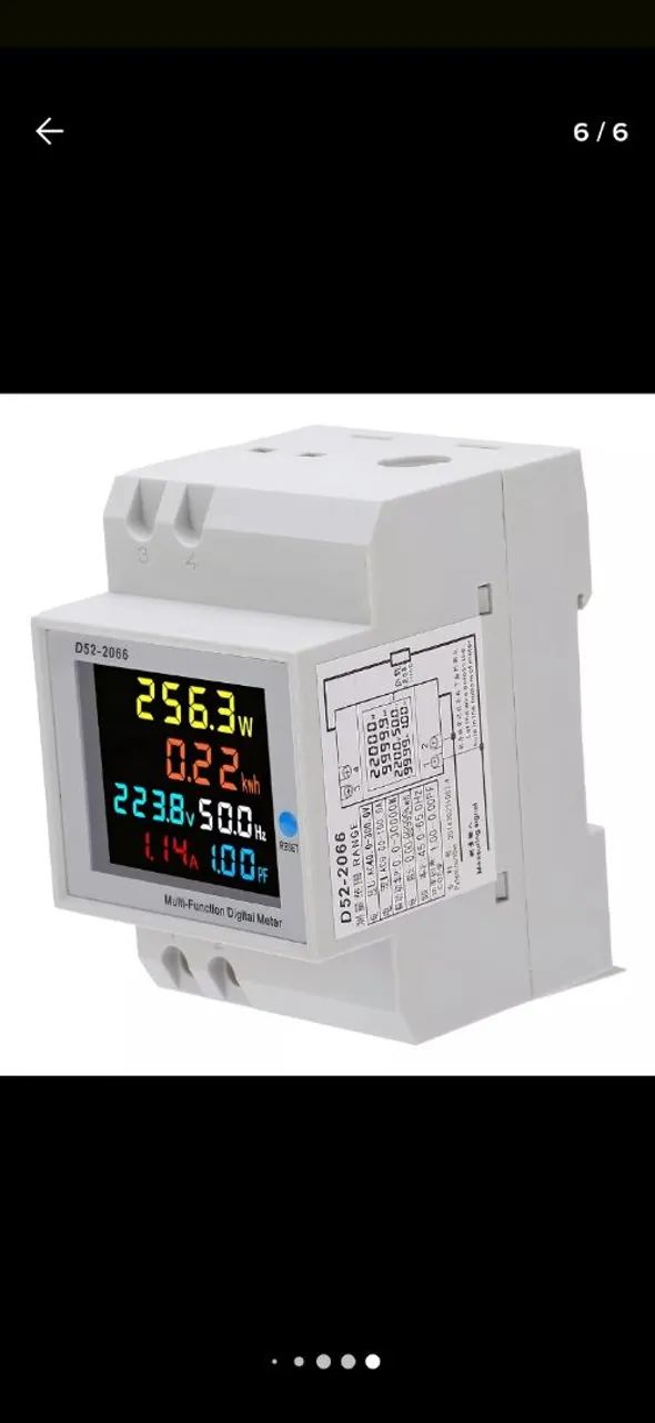 Medidor de Energia Digital Multifuncional D52-2066