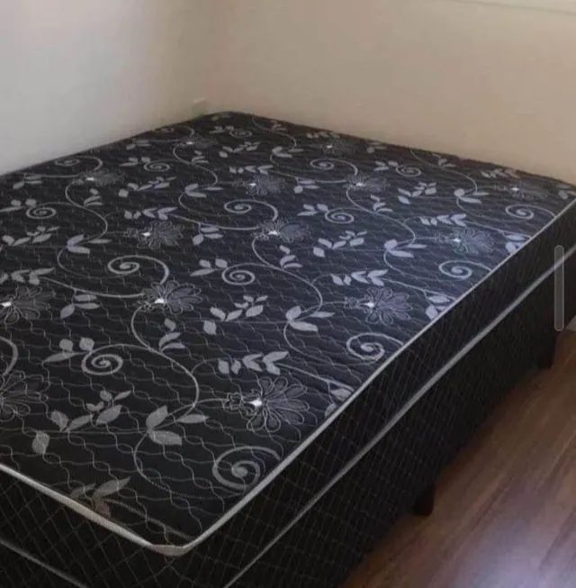 Cama casal com colchão 6cm64374973193346121