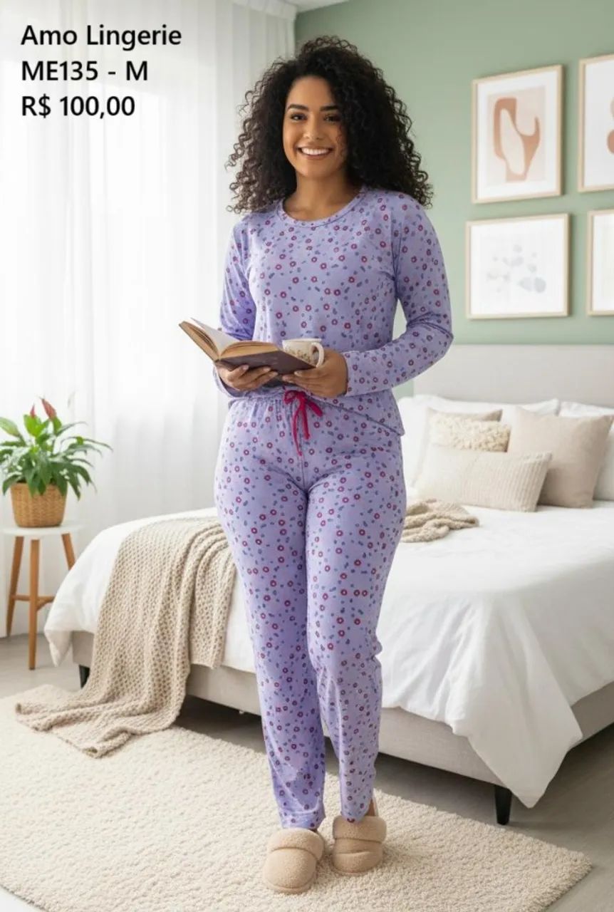 Pijama americano longo - Foto 3