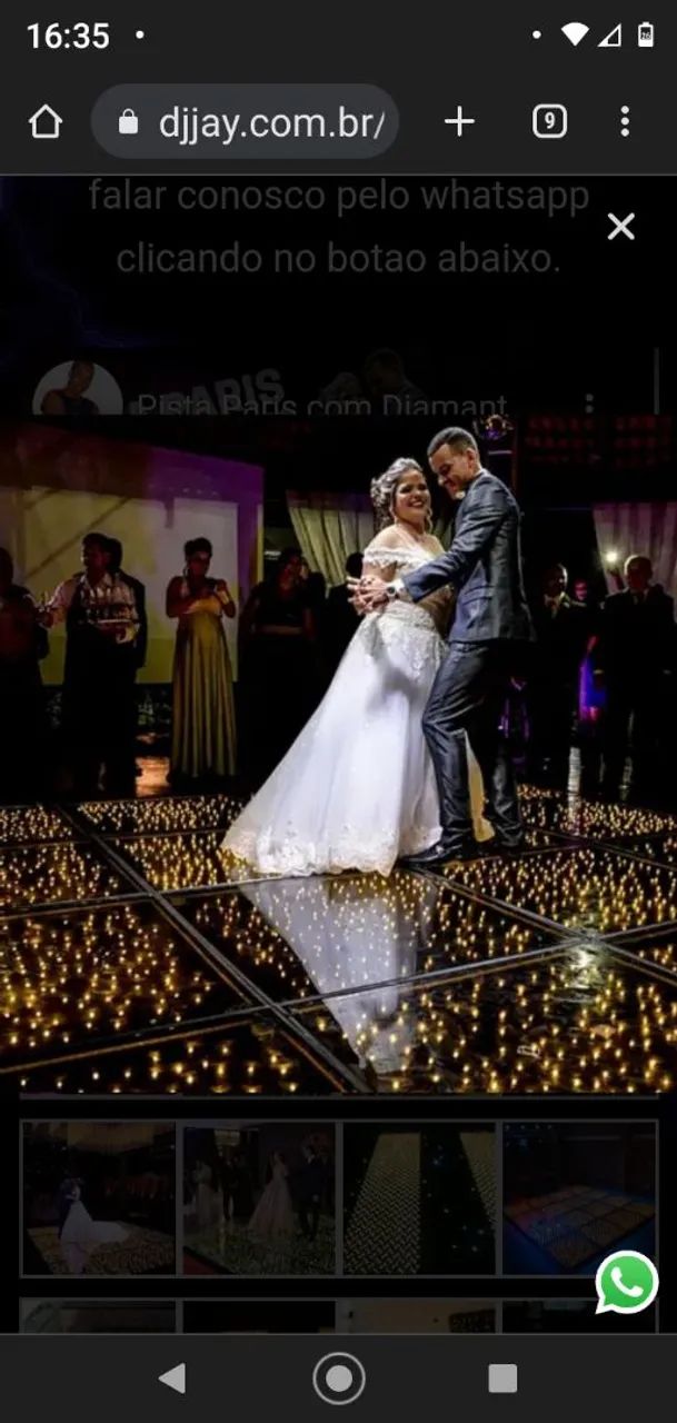 DJ Piso de Led Paris, Som Luz e Fumaça  - Foto 2