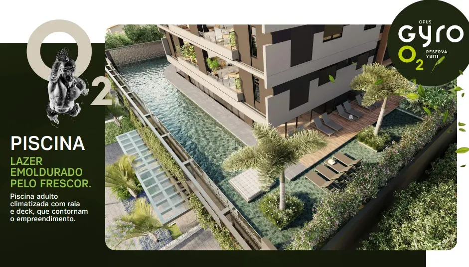 Studio 43m ², Opus Gyro O2 Reserva Ybiti á Venda Goiânia, GO