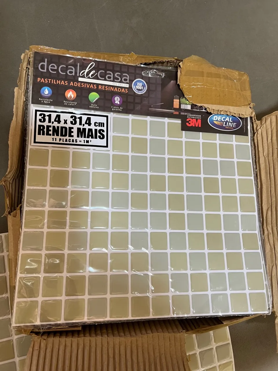 Pastilhas Adesivas Resinadas Decal de Casa