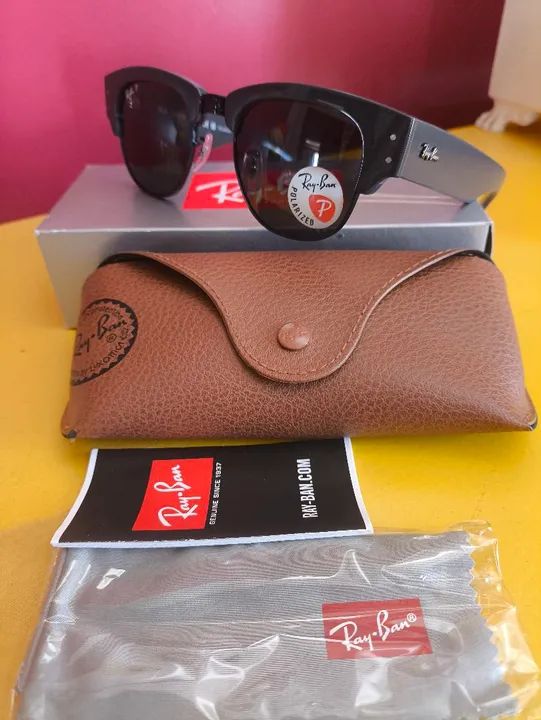 Óculos de Sol Ray-Ban ClubMaster Novo - Foto 5