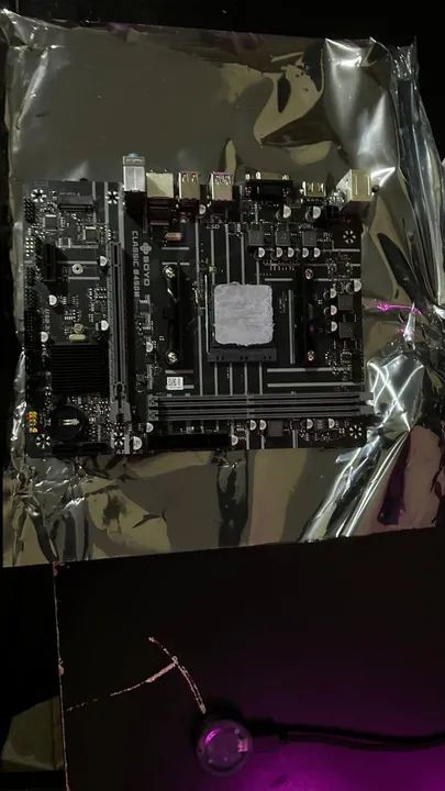 Kit placa mãe + processador 