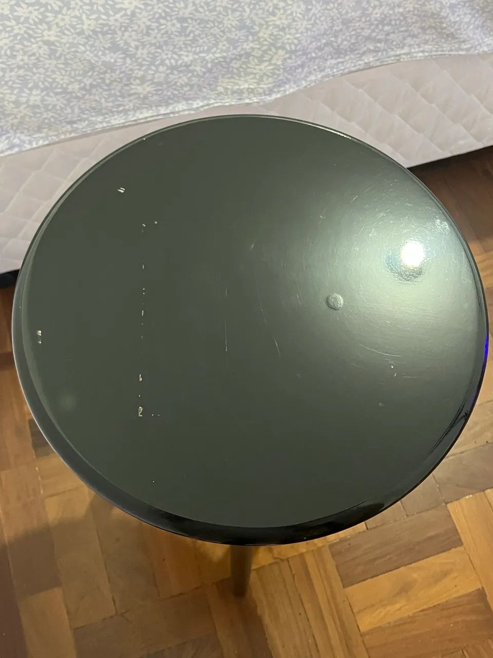 Mesa de Apoio Preta Pé Palito  - Foto 3