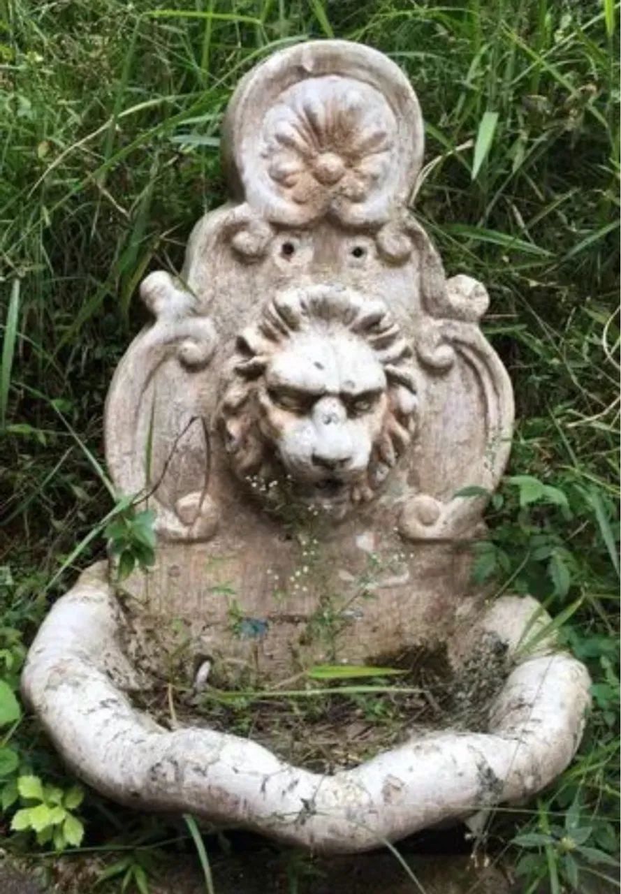 Grande fonte Cabeça de Leão em concreto - Foto 3