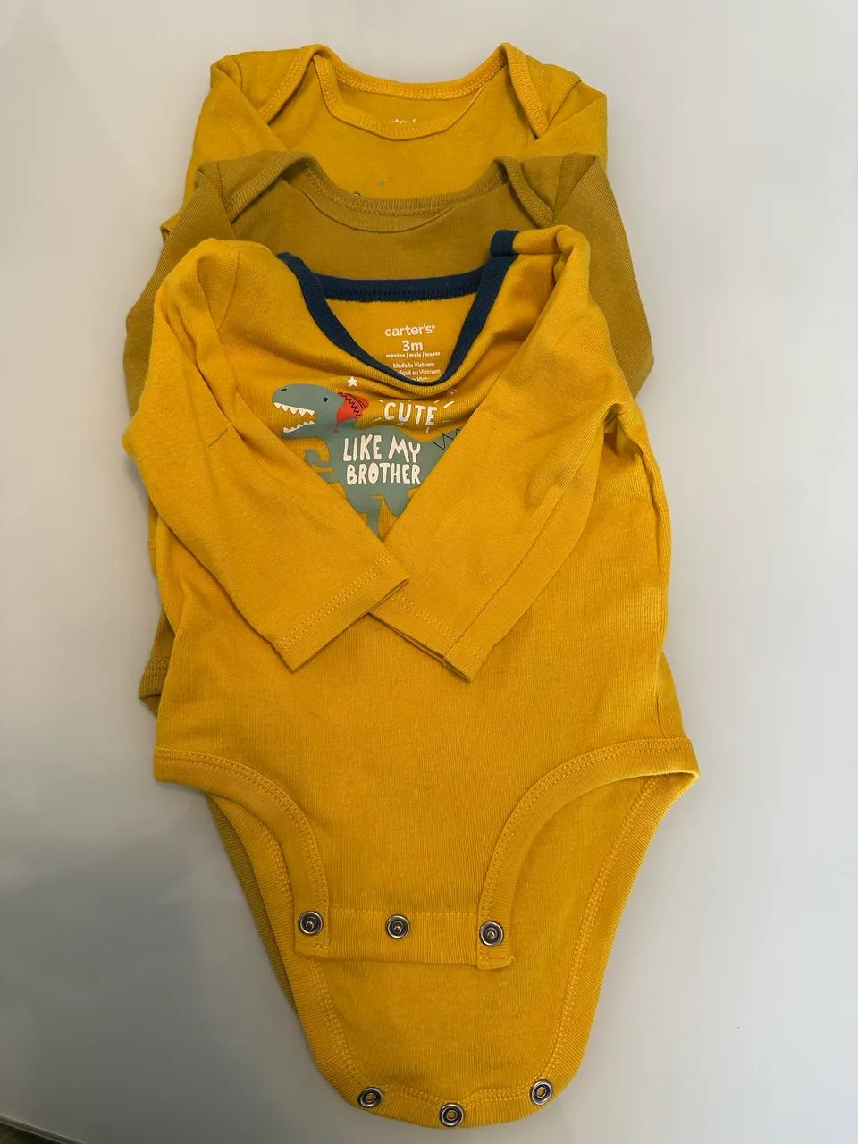 Body?s carters 3 meses manga longa 