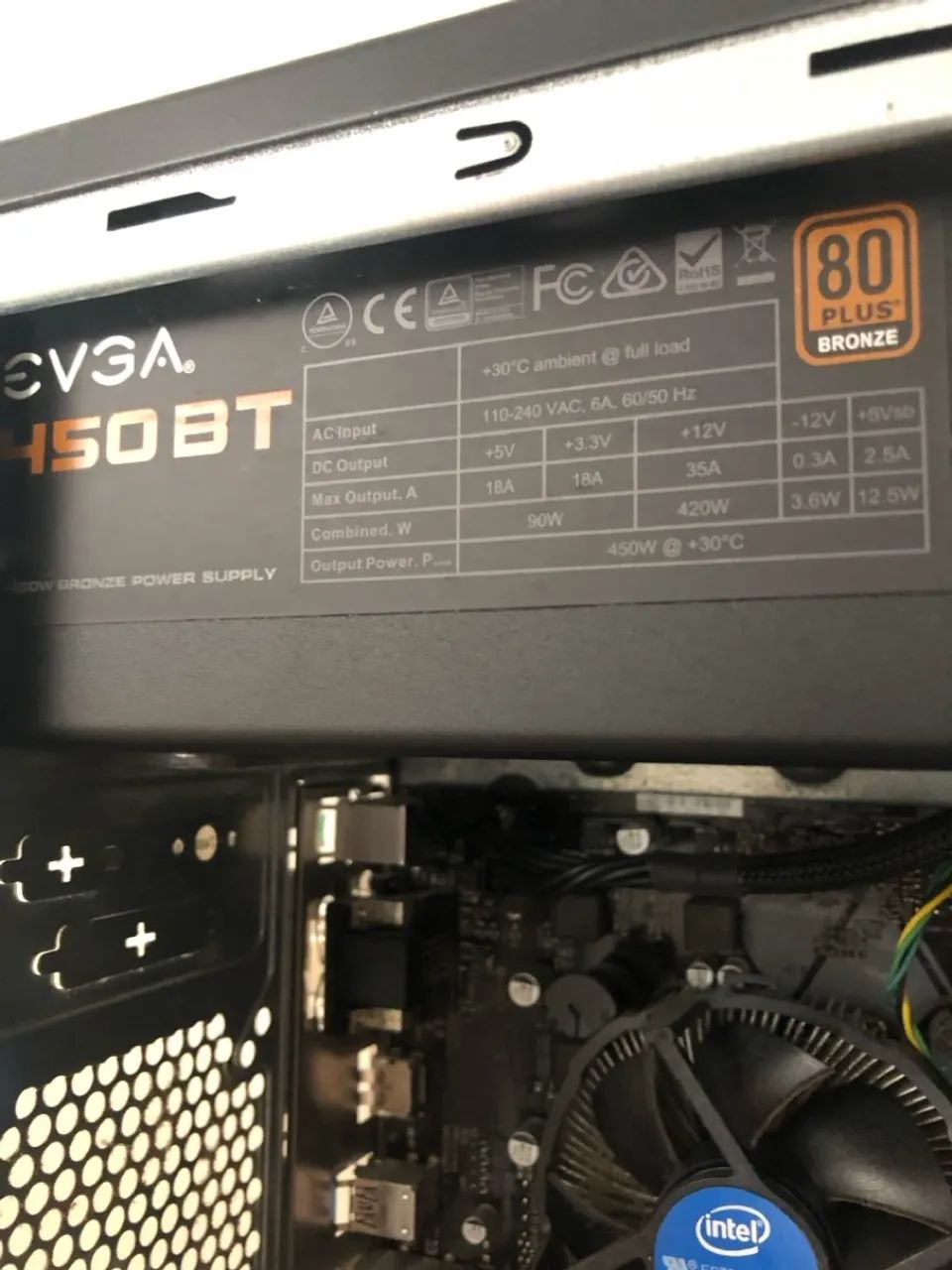Fonte EVGA 450BT 450W 80 Plus Bronze - Foto 2