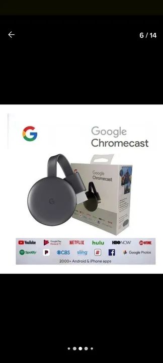 Google Chromecast 3 - usado - Streaming de alta qualidade