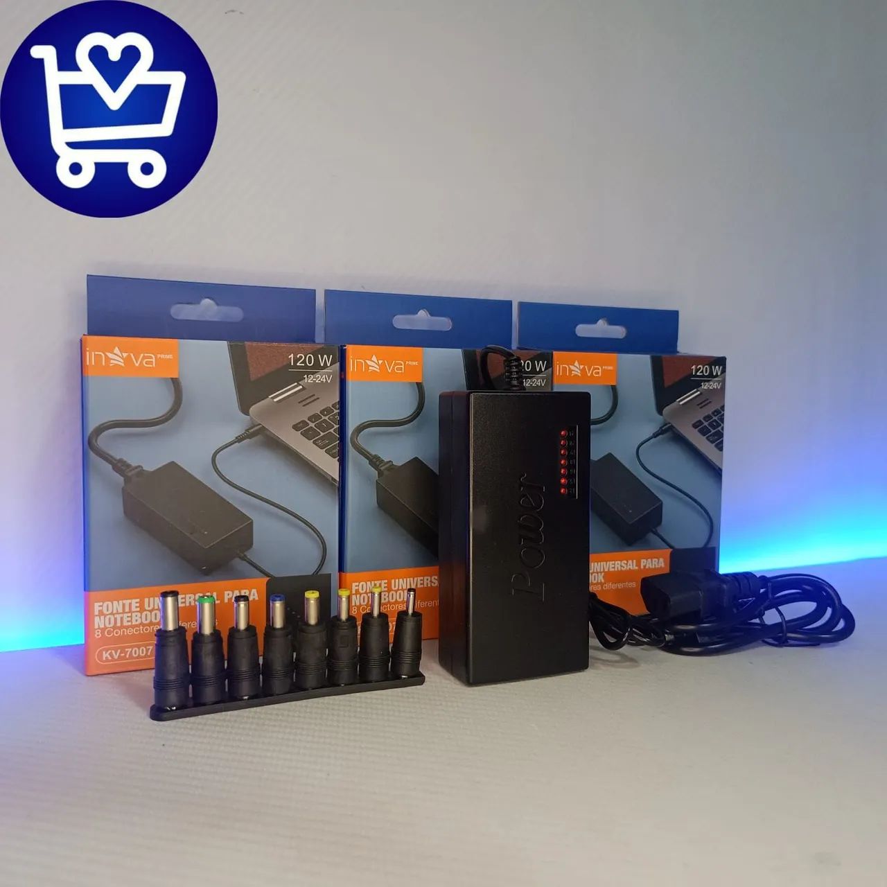 Fonte Universal para Notebook Inova Prime 120W - Foto 4