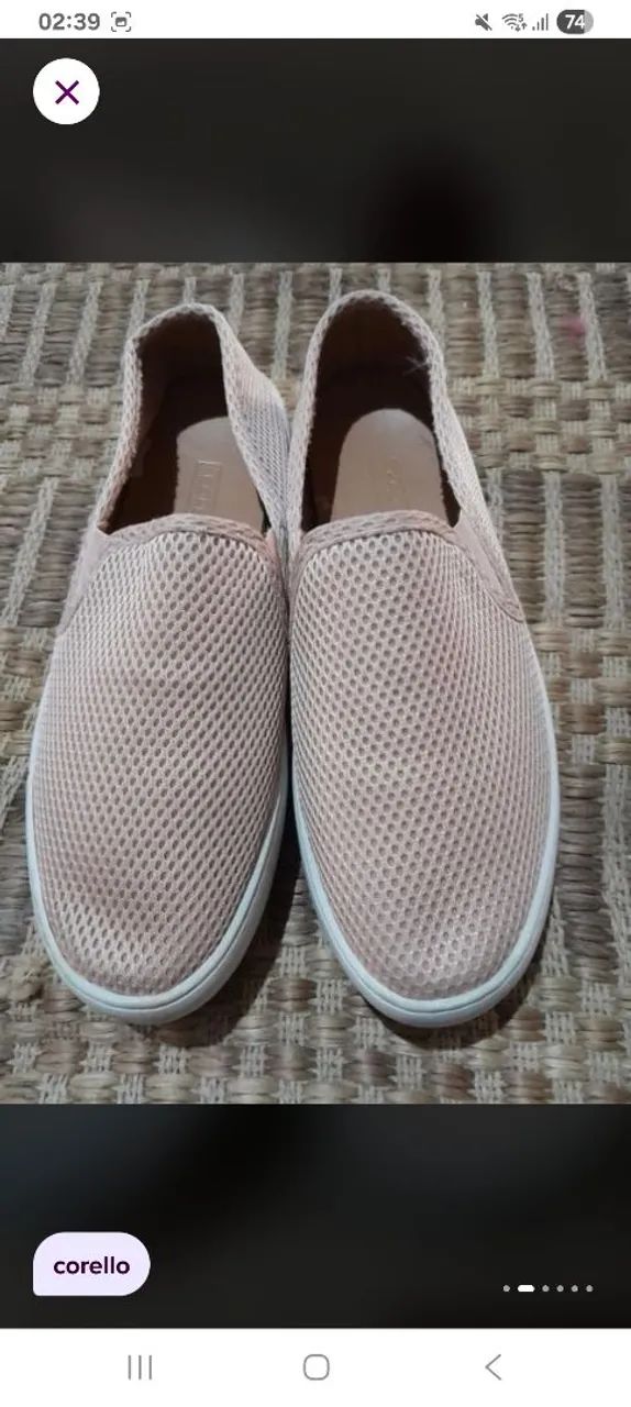 Tênis slip da corello tam 38 Calçados Vila Iório, São Paulo