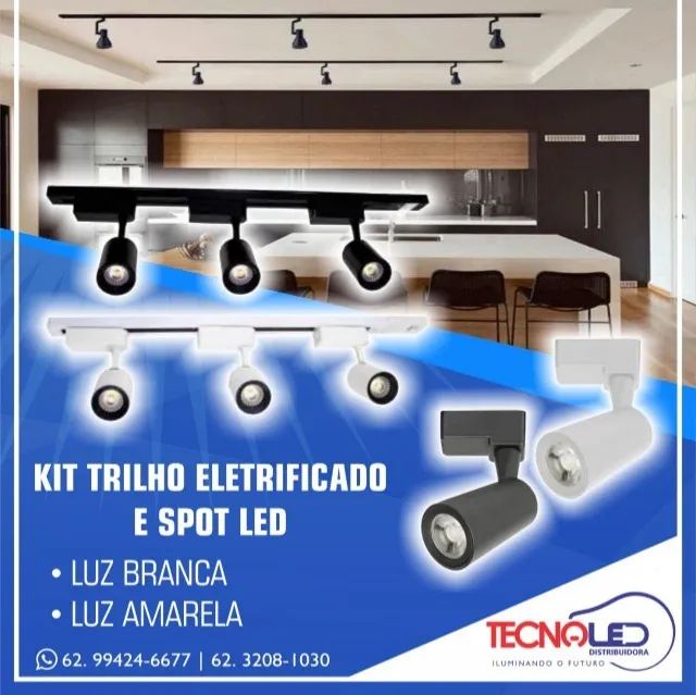 Trilho Eletrificado Com Spots Led - OFERTA