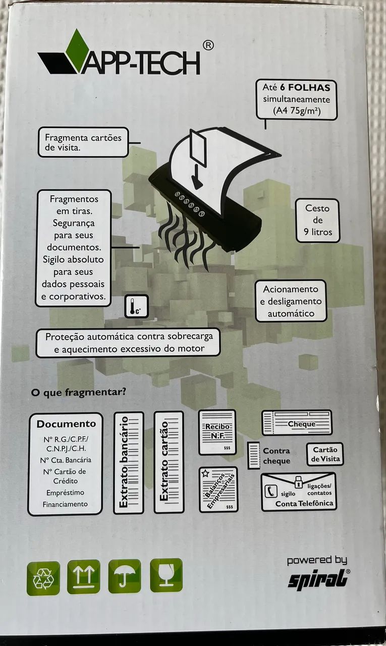 Fragmentadora de papel App-tech - Foto 3