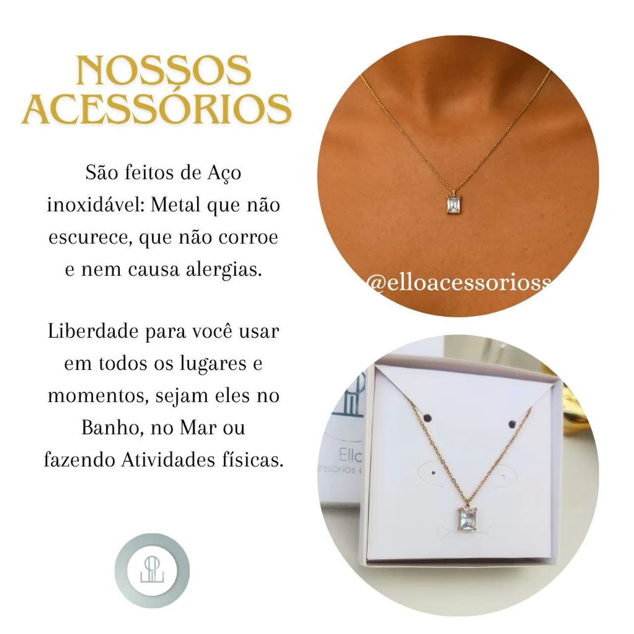 Colar Feminino Com pedra  - Foto 5