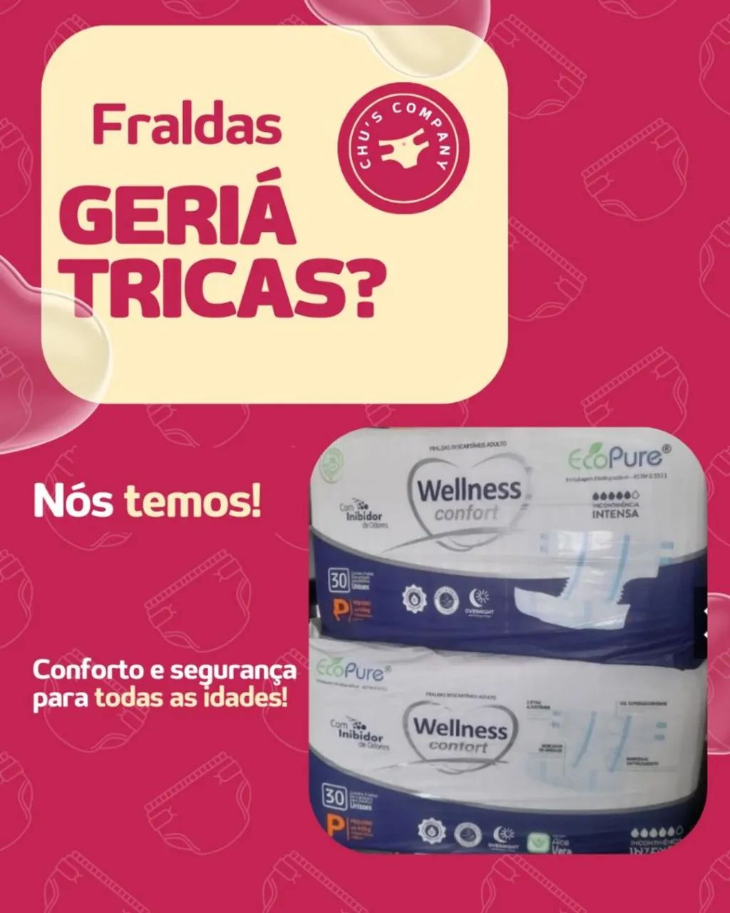 Fraldas descartáveis para adulto Wellness Comfort - Foto 5